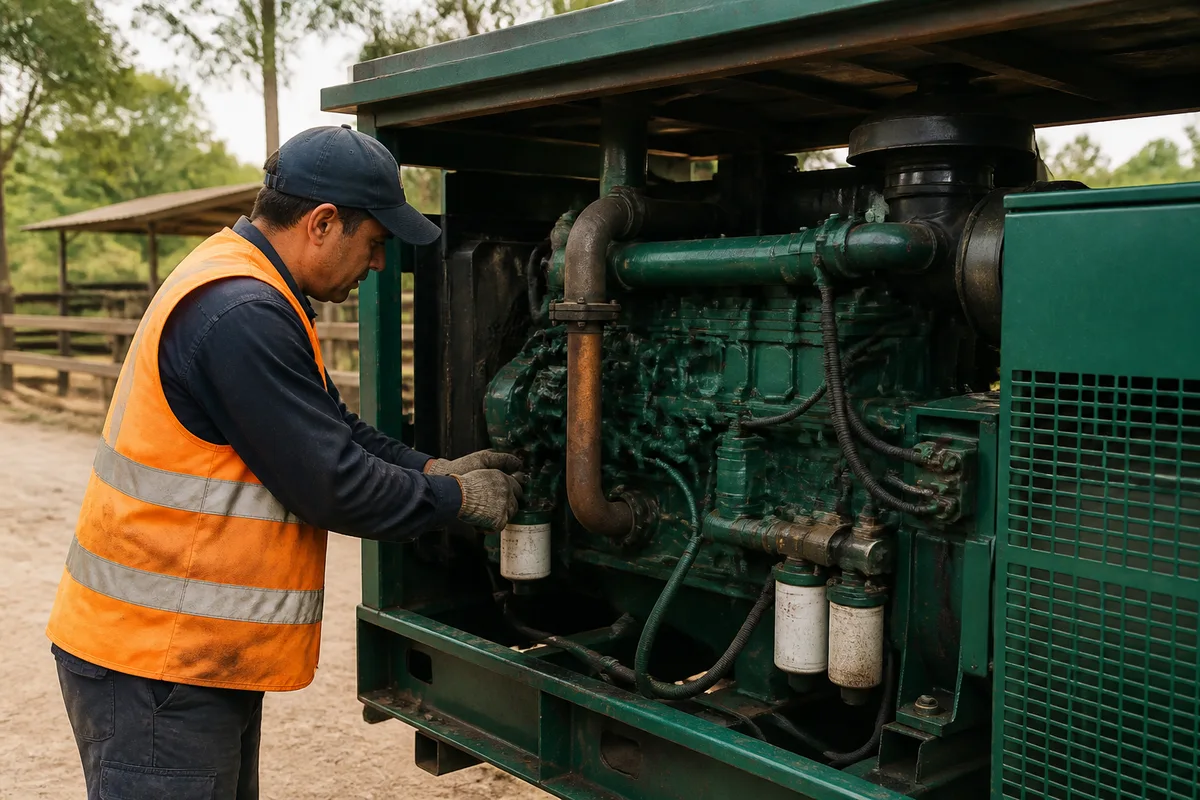 Aplicación comercial e industrial de planta eléctrica 15 kVA